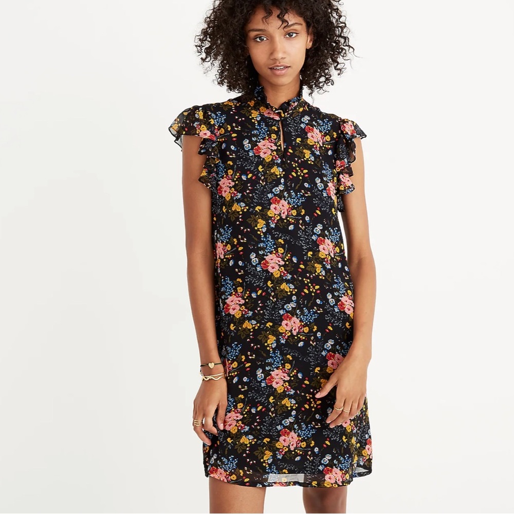 Madewell x No.6 Silk Beacon Dress in Garden Bouquet